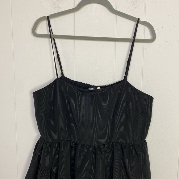 NEW! Kate Spade New York Target Tiered Ruffle Midi Tank Dress Black SZ L - Picture 5 of 10